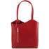 Patty - Saffiano leather convertible backpack shoulderbag